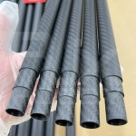 High Quality RJX Smaller Tube Slide Bigger Pipe RC Plane Aircraft VTOL Wing Carbon Fiber Sleeve Telescopic Tube Wholesale Price